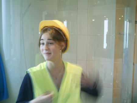 la meuf du chantier